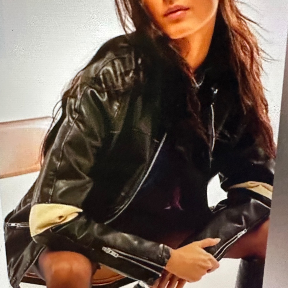 We The Free People Ryder Sport Vegan Moto Jacket - Picture 2 of 4